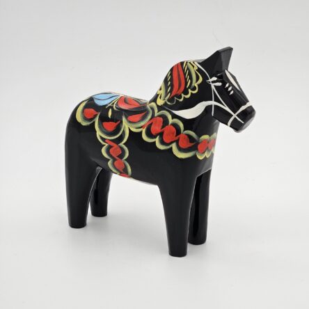Dalahäst Svart 13 cm