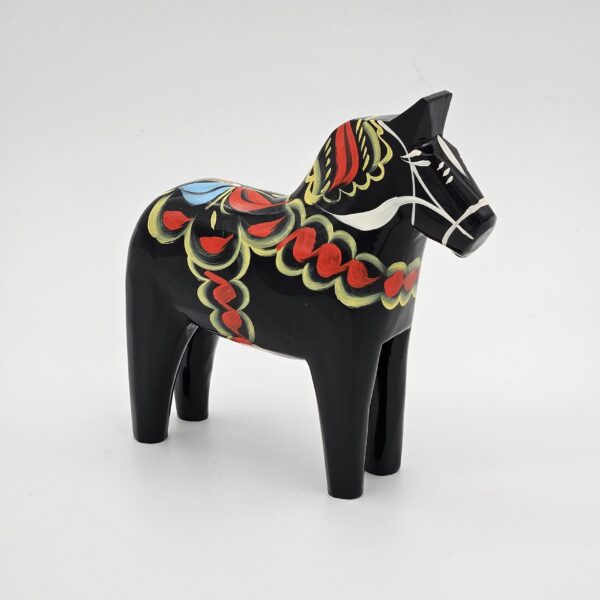 Dalahäst Svart 13 cm