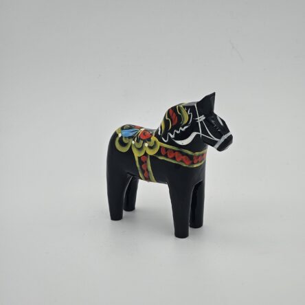 Dalahäst Svart 10 cm