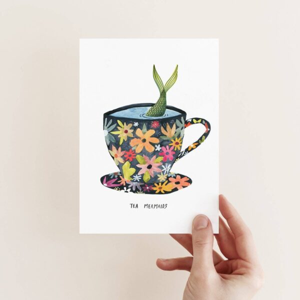 Postcard - Tea mermaids