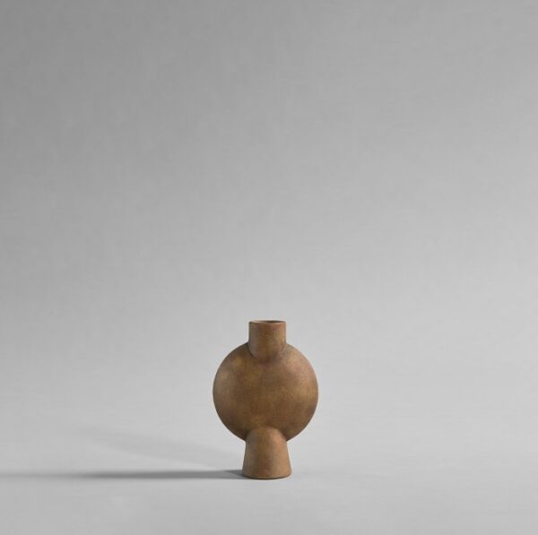 Sphere vase bubl mini ocher