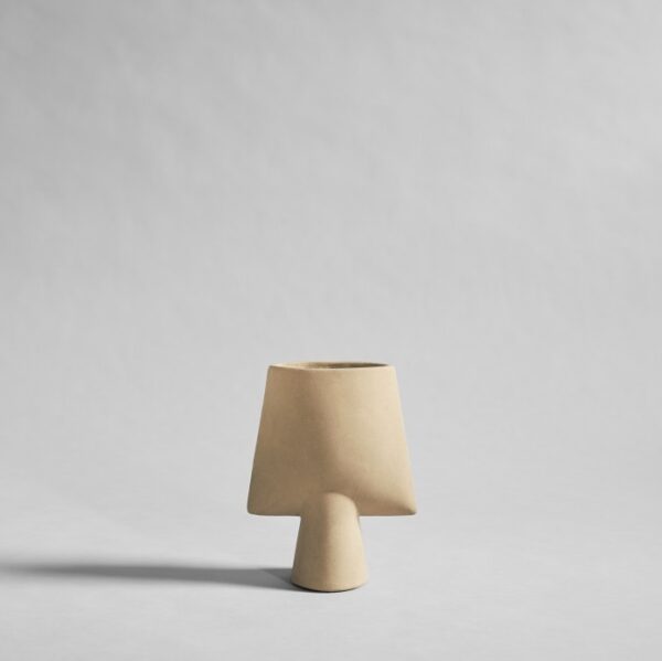 Sphere vase square mini Sand