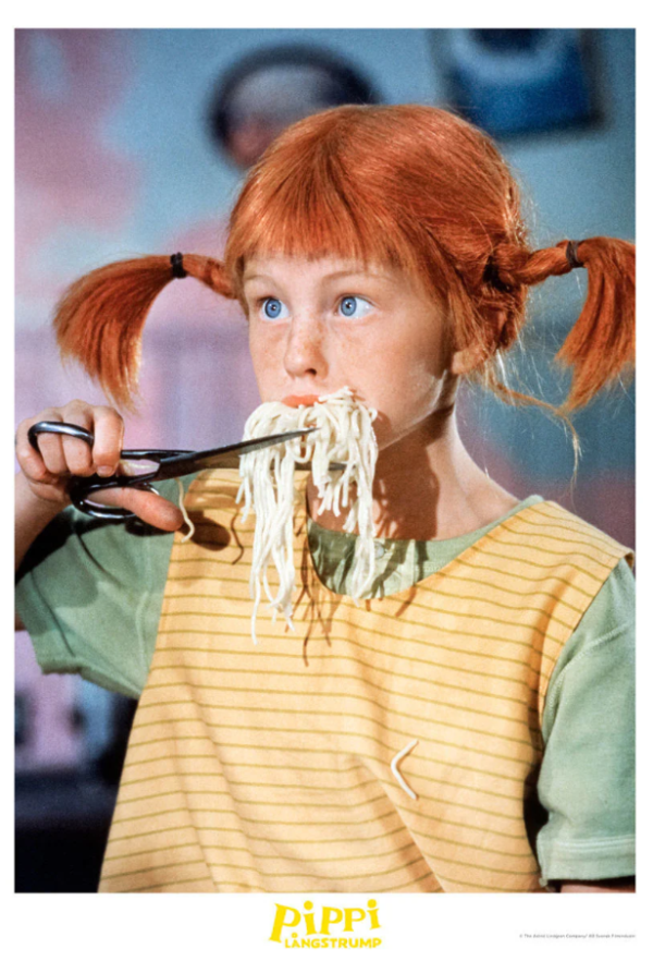 Pippi klipper spagetti - Poster