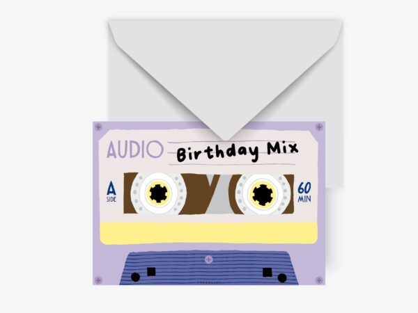 Postcard - Tape Birthday Mix