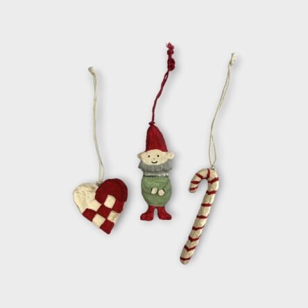 Set · heart, elf, candy cane