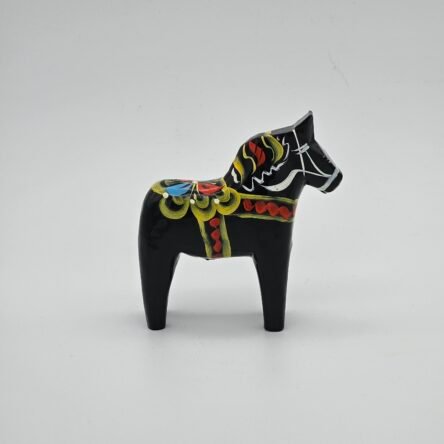 Dalahäst Svart 10 cm