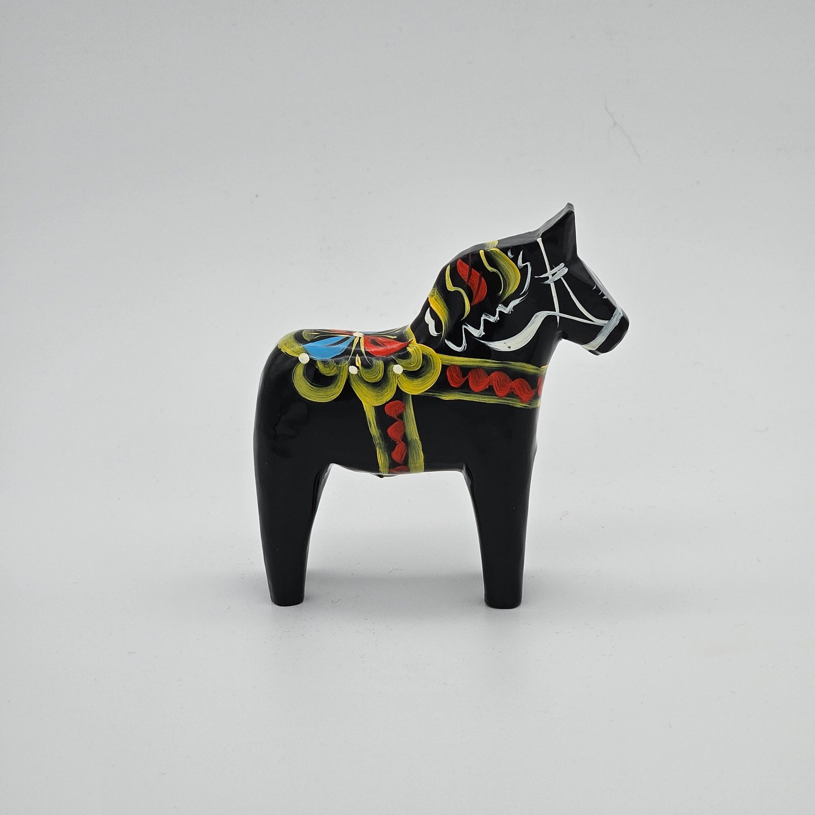 Dalahäst Svart 10 cm