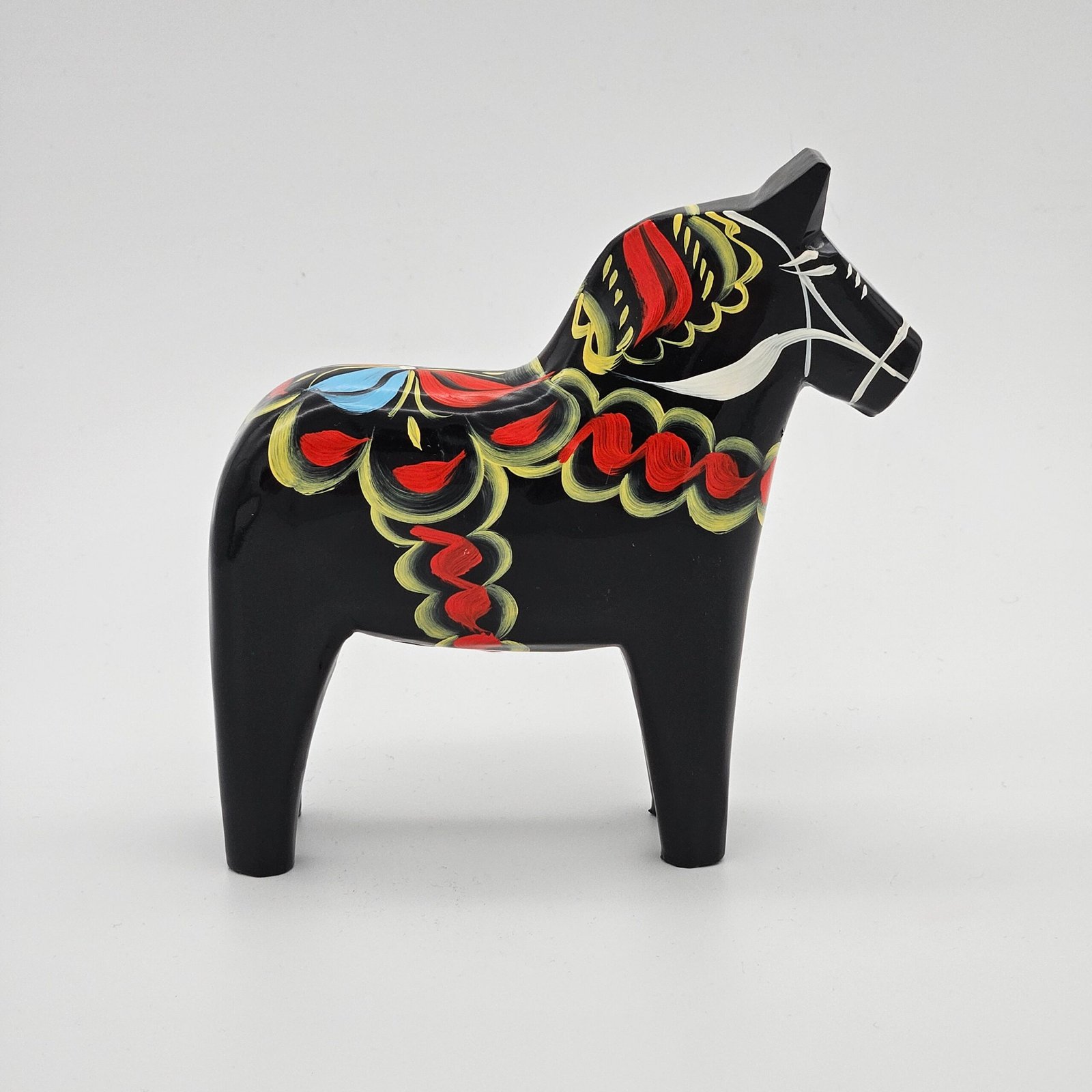 Dalahäst Svart 13 cm