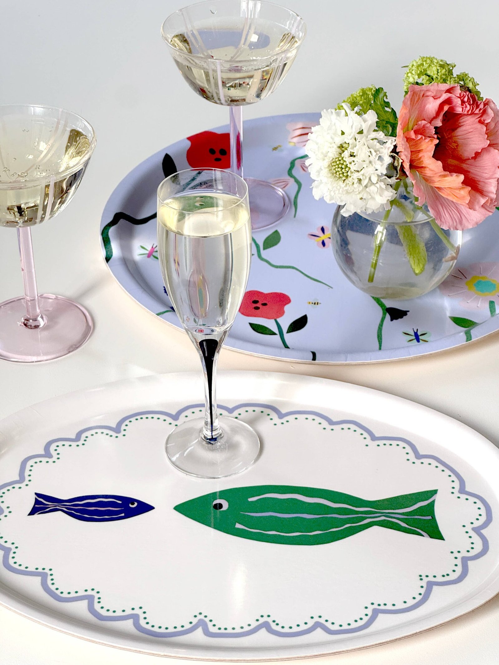 FISH FRIENDS Oval serving tray - 31x22cm