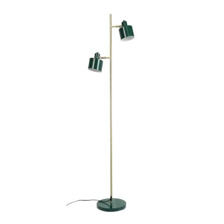 Ocean Dark Green/ Brass Floor Lamp
