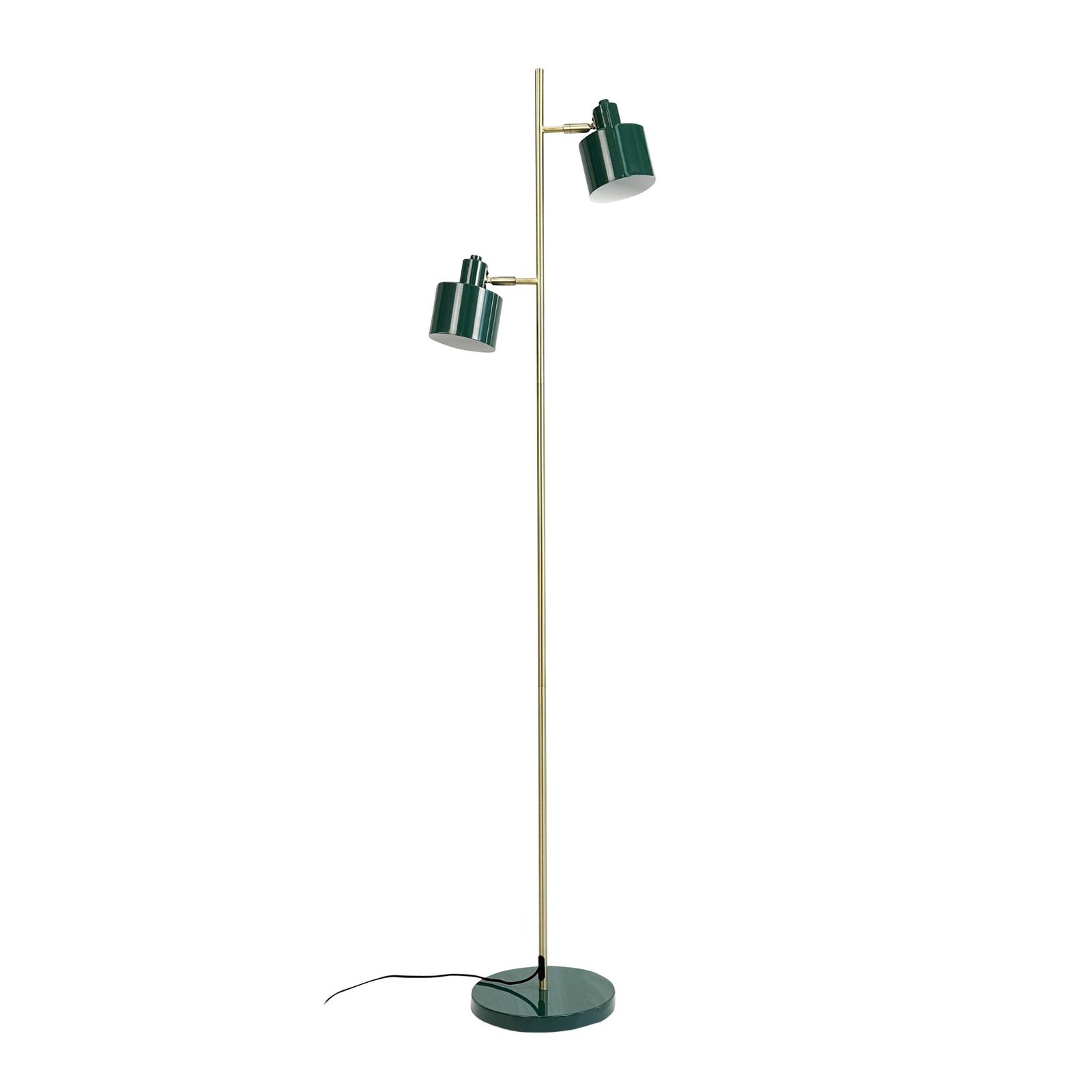Ocean Dark Green/ Brass Floor Lamp
