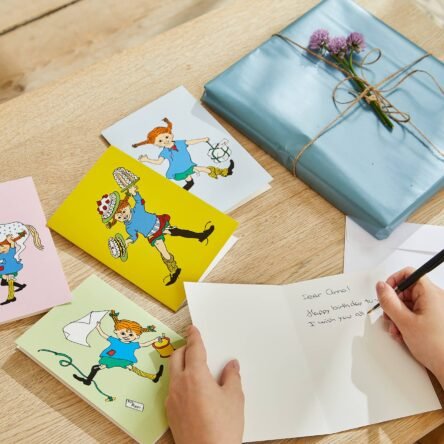 Pippi - Greeting Card with Envelope - Pink - photo 3