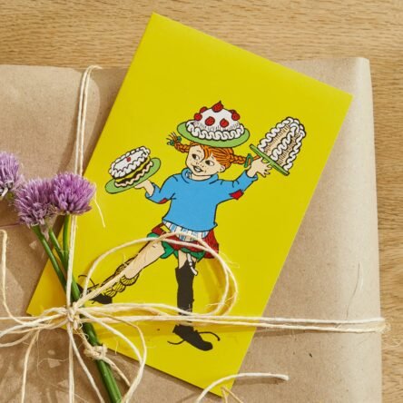 Pippi - Greeting Card with Envelope - Yellow