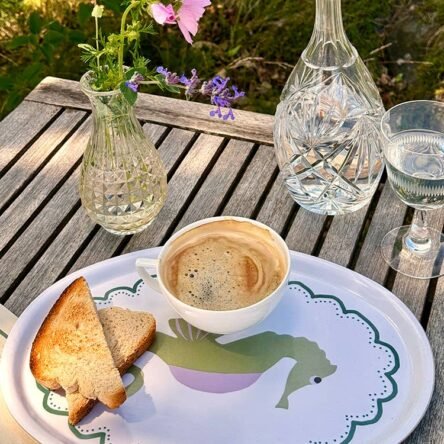 SEAHORSE Oval serving tray - 31x22cm