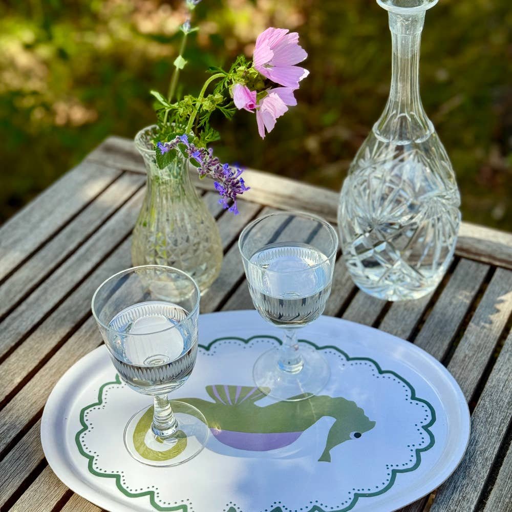 SEAHORSE Oval serving tray - 31x22cm - photo 2
