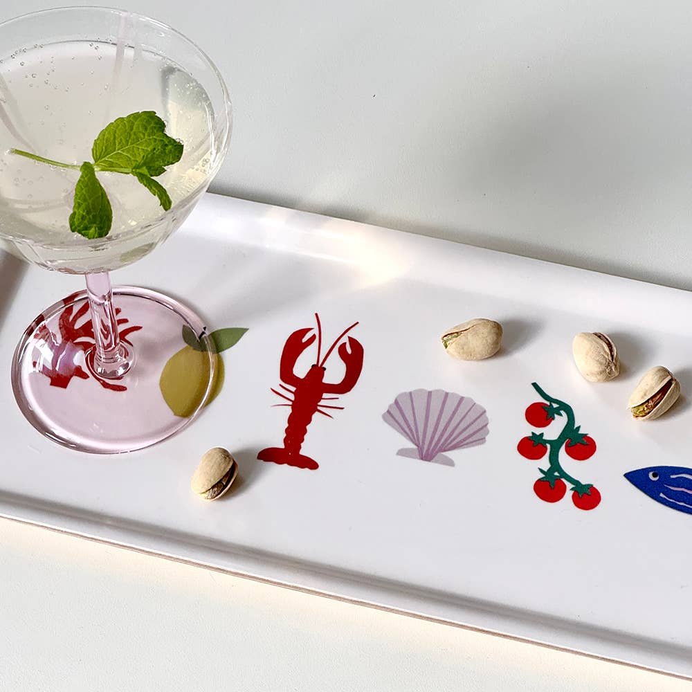 SEASIDE LUNCH Rectangular serving tray - 32x15 cm - photo 2