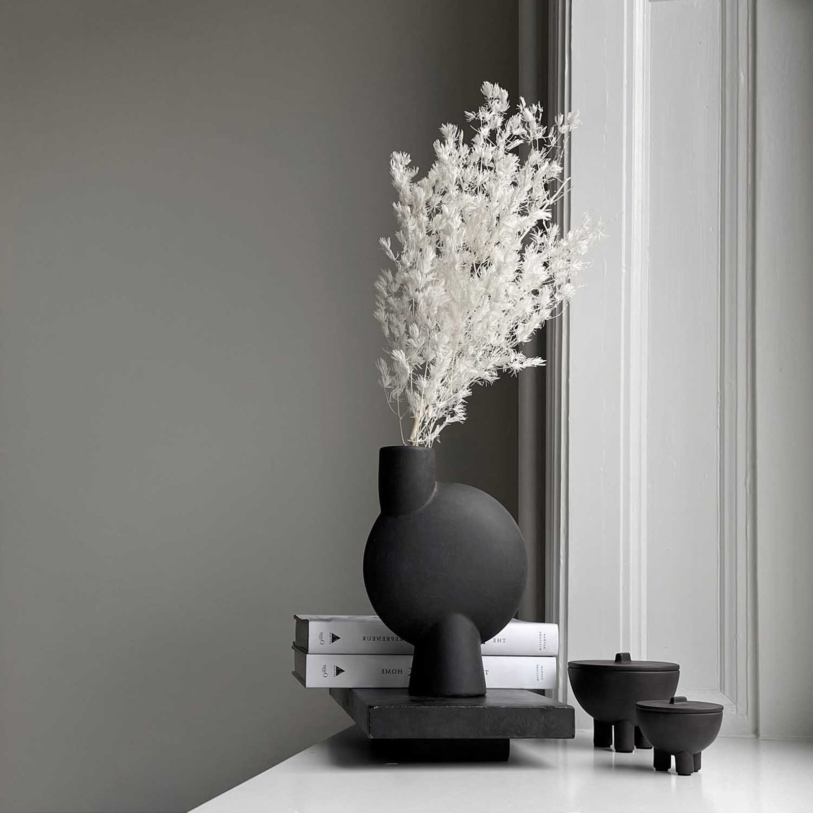 Sphere vase bubl medio Coffee